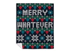 "Ugly Holiday Sweater: 2016" Blanket
