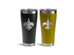 SAINTS Tumblers with Straws 2pk (30oz)