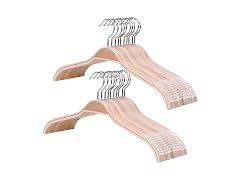 CROS Slim Wooden Hangers 30-Pack