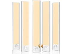 5Pk VerRon Under Cabinet Lighting Rechargeable LEDs