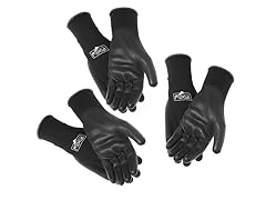 Ridge Men's Sure-Grip Gloves, 3-Pack