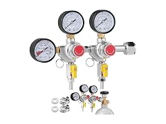 Triple Gauge Regulator, CO2 Regulator Gauge with