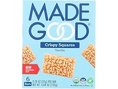 MadeGood Vanilla Crispy Squares, 6 Healthy Snacks