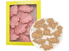 Achidane Dinosaur Cookie Cutter Set
