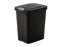 Sterilite 7.5 Gal. Black TouchTop Wastebasket
