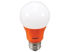 Orange LED A19 Light Bulb, 4 pack