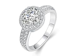 Pave Round Halo Ring