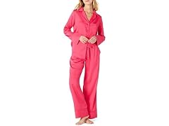 Amazon Essentials Women Satin Pajama Shirt Set