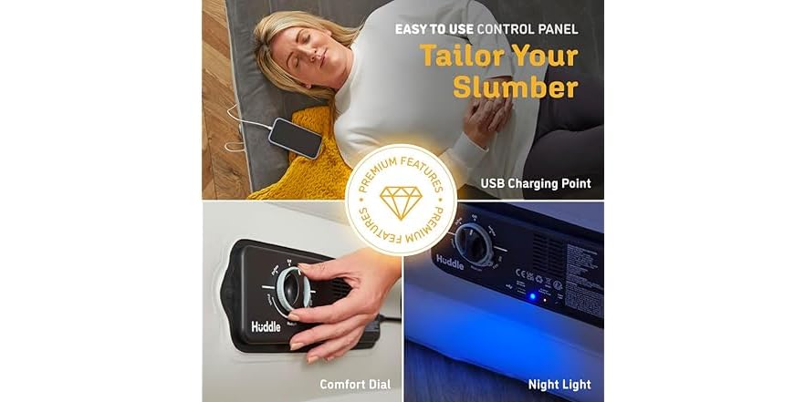Huddle Luxury Air Bed with Dual Pump