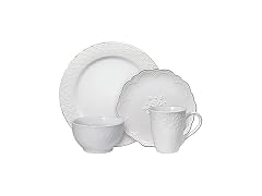 Pfaltzgraff French Lace White 16 Piece Dinnerware Set