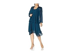 S.L. Fashions Teal Gown (20W)
