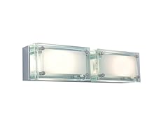 MINI RECTANGULAR 2-LIGHT LINE VOLTAGE WALL SCONCE