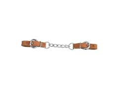 Weaver Leather Harness Leather Heavy-Duty Single Link Chain Curb Strap, Russet,