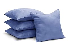 4-Pack Decorative Suede Throw Pillows