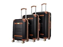 Vintage 3Pc Spinner Luggage Set