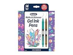 Crayola Gel Ink Pen Marker Set 14 Matte & Glitter