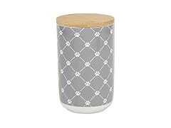 Bone Dry Trellis Paw Print Pet Treat Canister