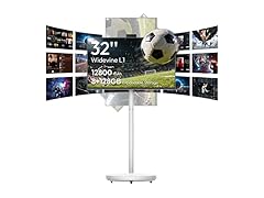 32" Portable Smart TV on Wheels