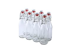 FastRack 8.5oz Swing Top Glass Bottles (Pack of 8) 