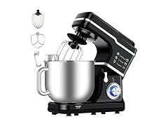 Stand Mixer, 7.5 Qt Stand Food Mixer 10 Speed Black 