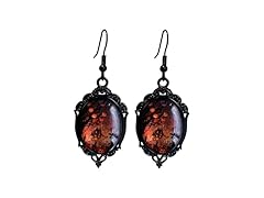 GYRMMUE Gothic Pumpkin Cameo Earrings