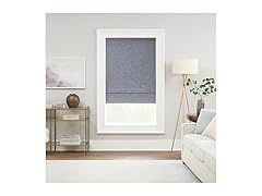 Eclipse Drew Roman Shades 23"x64", Blue