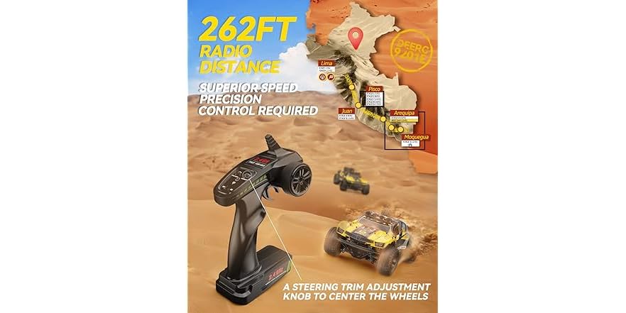 DEERC 1:10 Large Remote Control Truck
