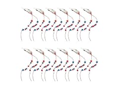 Fun Express 8.5" Patriotic Beaded Snap Hair Clip Craft Kit