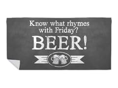 Rhymes With Beer Beach Towel