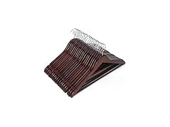 JS HOME Premium Wooden Hangers 20 Pack 