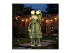 Paxato Solar Garden Statues Decor Frog