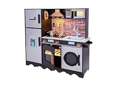 Dark Wooden Kitchen Playset