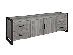 70" Ash Grey Wood TV Stand Console