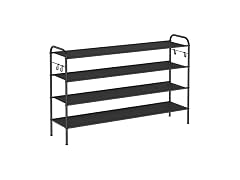 SONGMICS Shoe Rack 4-Tier Fabric Shoe Shelf Storage