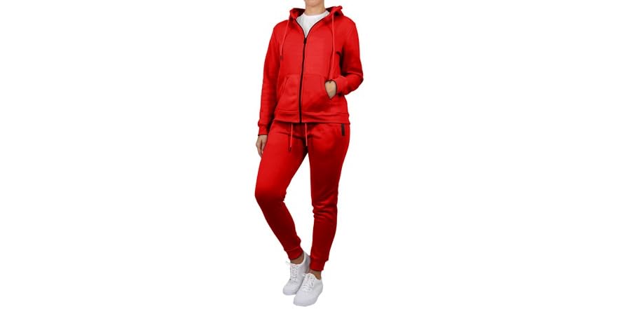12 Pack Zip Up Hoodie & Jogger 2 Piece Set - Olive main image 0