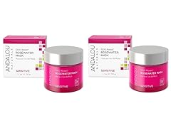 (2PK) Andalou Rosewater Mask, 1.7 oz