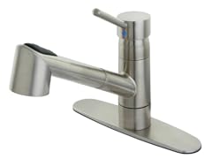 8" Centerset Single Handle Kitchen Faucet With Pull-Out Sprayer