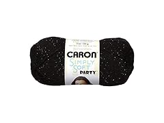 Caron H97PAR-7 Simply Soft Party Yarn - Black Sparkle