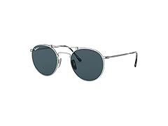Ray-Ban Unisex RB8147M Titanium Round Sunglasses