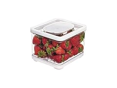 iDesign Fridge Produce Bin, Clear/White