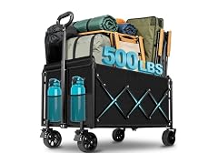 Collapsible Wagon Cart with All-Terrain Wheels