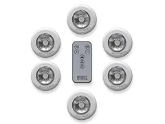Aduro 6 Pack Wireless LED Lights w/ Remote Control