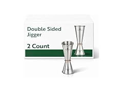 Restaurantware 1 oz Copper Stainless Steel Jigger, 2 Pack