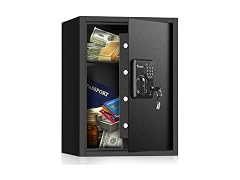 Bonsaii SF006 1.8 Cubic FeetHome Safe Box, Black (Open Box)