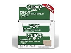 Curad Mediplast Corn Callus Wart Remover Pads 25ct