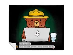 "Social Media Bear" Mink Fleece Blanket