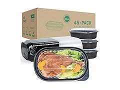 45 Pack Reusable To Go Food Containers