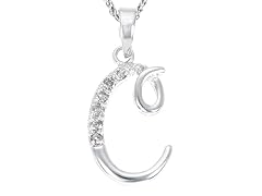 Diamond Alphabet Pendant - C