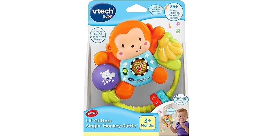 VTech Lil' Critters Singin' Monkey Rattle