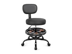 Bestglory Shop Stool with Wheels